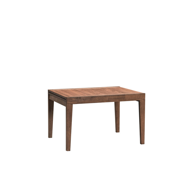 Table à rallonge avec finition noyer et hauteur de 29,23 po