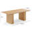 Chelsea Natural Oak Wood 79 Inch Rectangular Dining Table