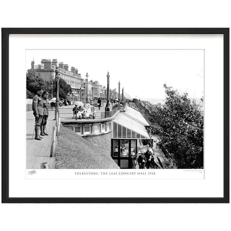 Folkestone, The Leas Concert Hall 1918 - Single Picture Frame Print, 60cm H x 80cm W x 2.3cm D