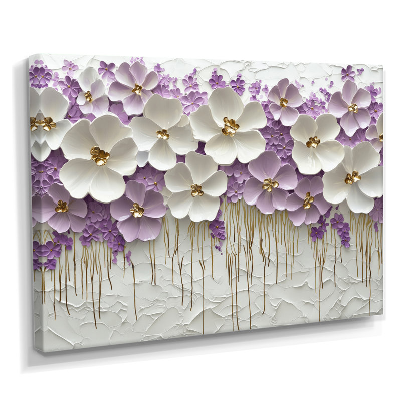 Art mural Mynch Wildflower Pure Cream Bloom III - Fleurs sauvages, H 34 po x l 44 po, Toile tendue, Ne s’applique pas