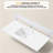 48'' W X 4'' H Solid Surface White Backsplash Polished Rectangular Vanity Top Back Splash for Vanity Sink, Window Sill, Door Transitions
