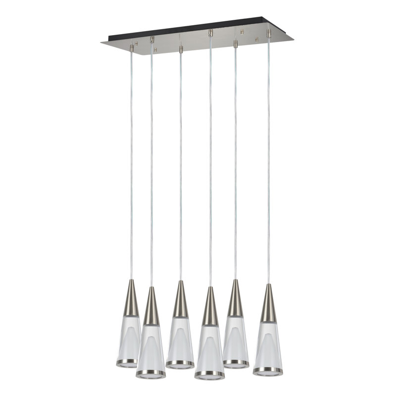 Luminaire suspendu en grappe 6 lumières