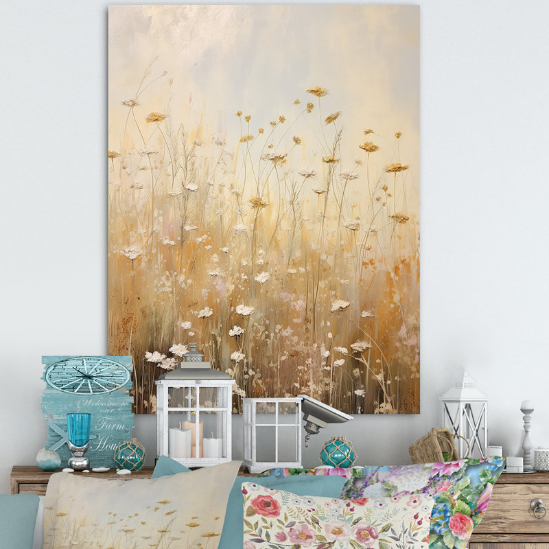 «Meadow Of Dreams V» sur toile, Toile tendue, H 32 po x l 16 po x P 1 po