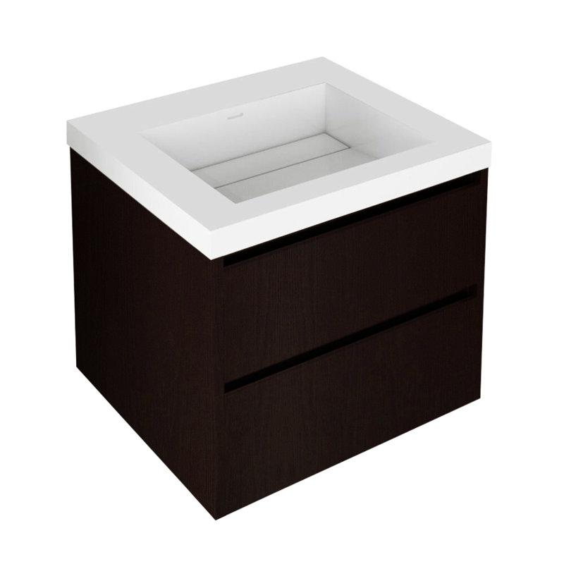 Kubista 23.75'' W Single Bathroom Vanity Base, Wenge