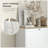 Narrow Shoe Storage Cabinet For Entryway With 3 Flip Drawers And Adjustable Shelves, Shoe Rack Organizer For 18 Pairs Of Shoes, White