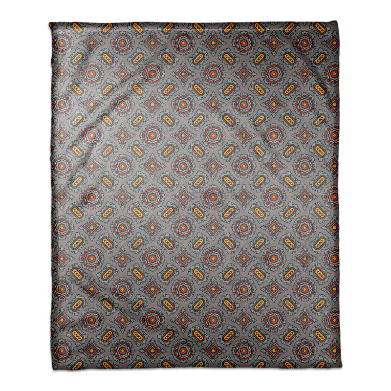 Hand Woven Throw Blanket, Red/Brown