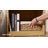 21.7'' W 1-Drawer Nightstand with Open Cubby, Fluted Nightstand with Built-In Outlets ( Set of 2 )-144538684