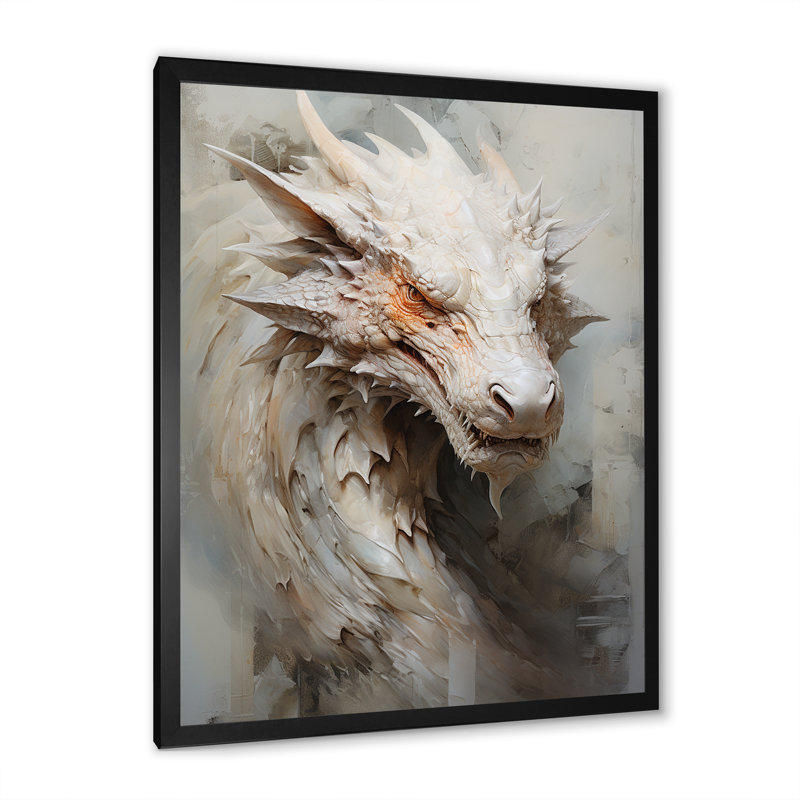 Dragon S Royaume enchanté III, Cadre simple noir, H 40 po x l 30 po x P 1,5 po