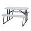 Rectangular 3 - Piece 4 - Person Outdoor Table Set