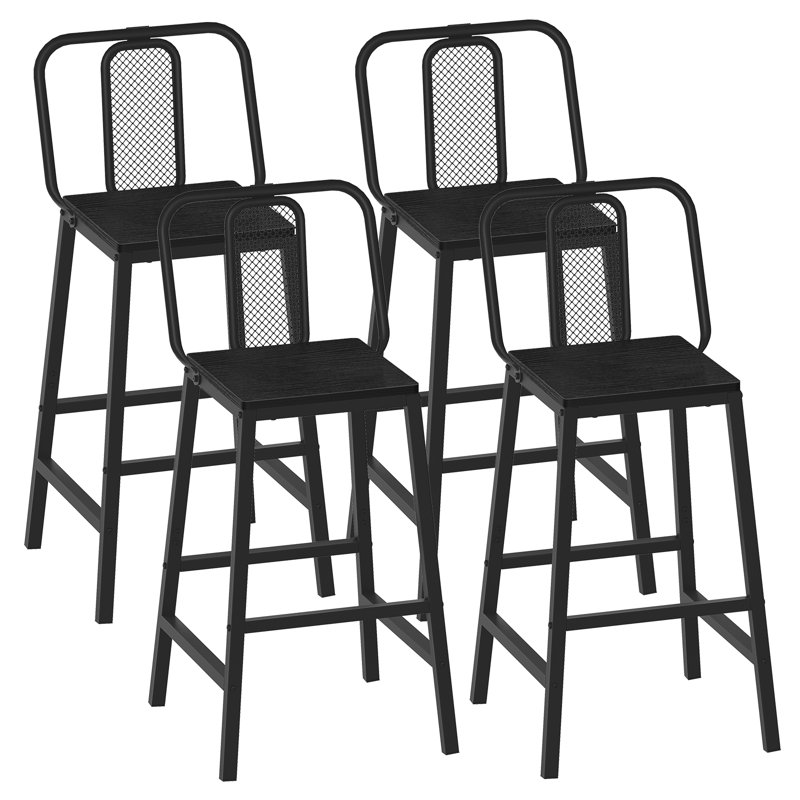Tabourets de bar 24,2 po, Noir