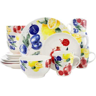 Tarrago Stoneware Dinnerware Set 16 Piece - Service for 4