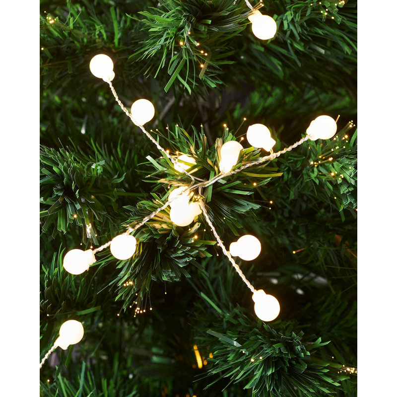 213.36cm H Lighted Artificial Christmas Tree