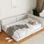 Grand lit plateforme tapissier Modern