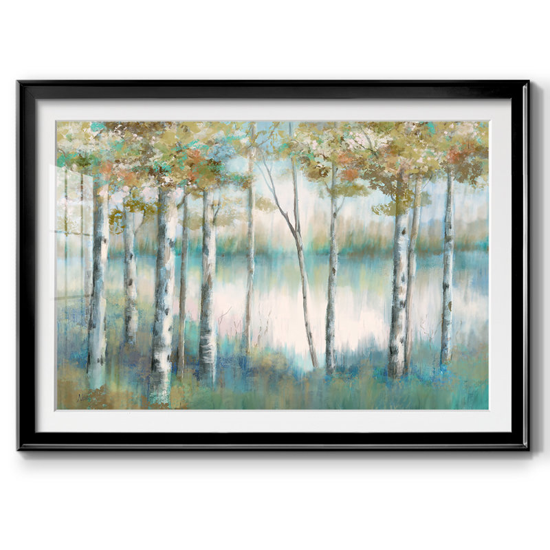 Aspen Lake, reproduction d'art encadrée sur papier, Noir, H 30 po x l 44 po x P 1,5 po