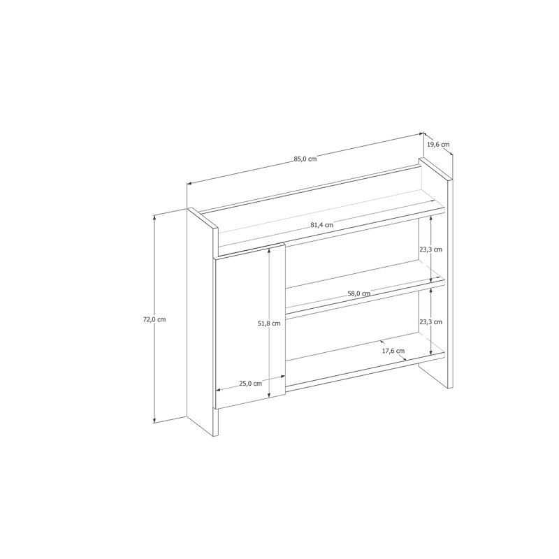 Wall Mounted Required Spice Rack, White
