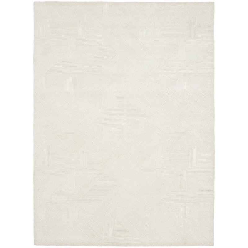 Tapis ivoire uni Cattalaya, Rectangle 9 pi 9 po x 13 pi 9 po
