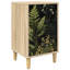 36cm W Engineered Wood Bedside Table