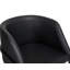 Tabouret de comptoir moderne de 26 po en similicuir rembourré avec structure en métal, accoudoirs, repose-pieds et dossier-114216181