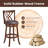 Red Barrel Studio Swivel Counter Height Dining Pub Chairs with Rubber Wood Legs-962866192-962866195