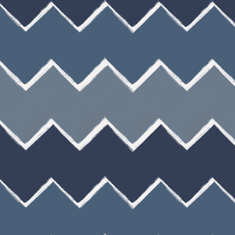 BRUSH CHEVRON NAVY OGA Sample