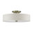 Monroe 6 Light Antique Brass Extra Large Semi-flush