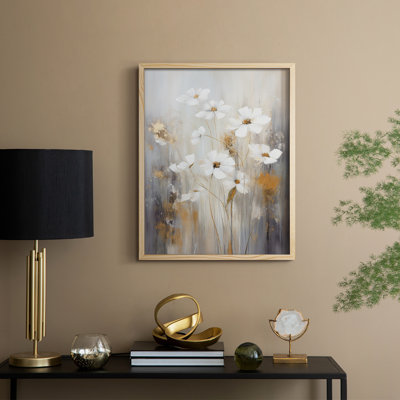 «FLORAL Series CCLxxxvii», reproduction encadrée - bois massif