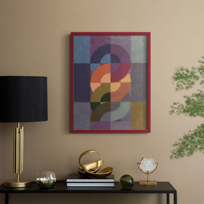 Chainweave I Framed Print - Solid Wood