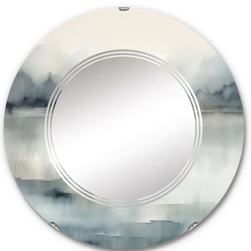 Miroir mural rond Douberly, 24 po x 24 po