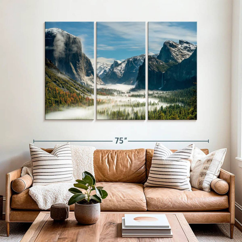 Alvord Yosemite Fog Valley, H 42 po x l 65 po