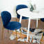 Ensemble de salle à manger 5 pièces Contemporary, table ronde blanche avec 4 chaises-912915401