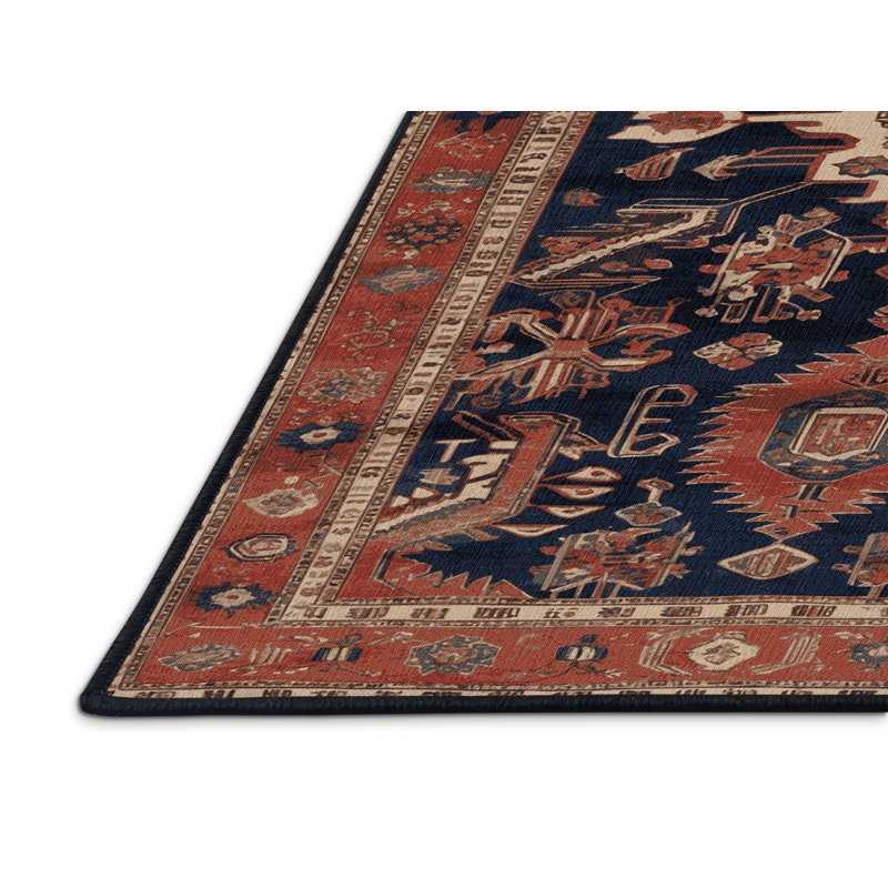 Machine Washable Persian Brown Area Rug, Rectangle 2' x 3'