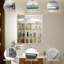 Armoire à pharmacie de salle de bain à DEL de 20 po avec tablettes réglables, miroir anti-buée, prise de courant et port USB, charnière gauche / droite