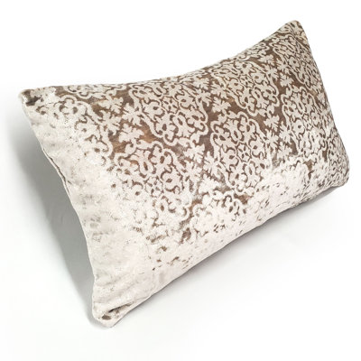Artemis Damask Velvet Throw Pillow