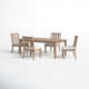 Samya 81.4'' Rectangular 4 - Person Outdoor Dining Set with Cushions