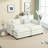 Zuri Upholstered 2-Seater Sectional Sofa with Ottomans-796484352