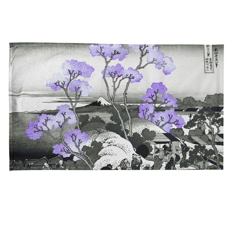 Tea Towel Kitchen Towel, Cotton Twill, Purple/Brown