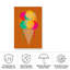 «Neon Ice Cream On Canvas» par Treechild, reproduction-1852405190