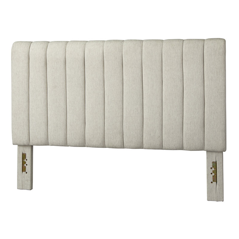 Tête de lit tapissier Johniel, Crème
