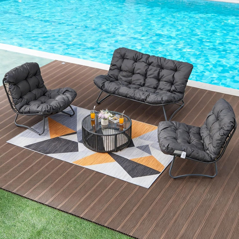 4 - Person Patio Dining Set with Round Table