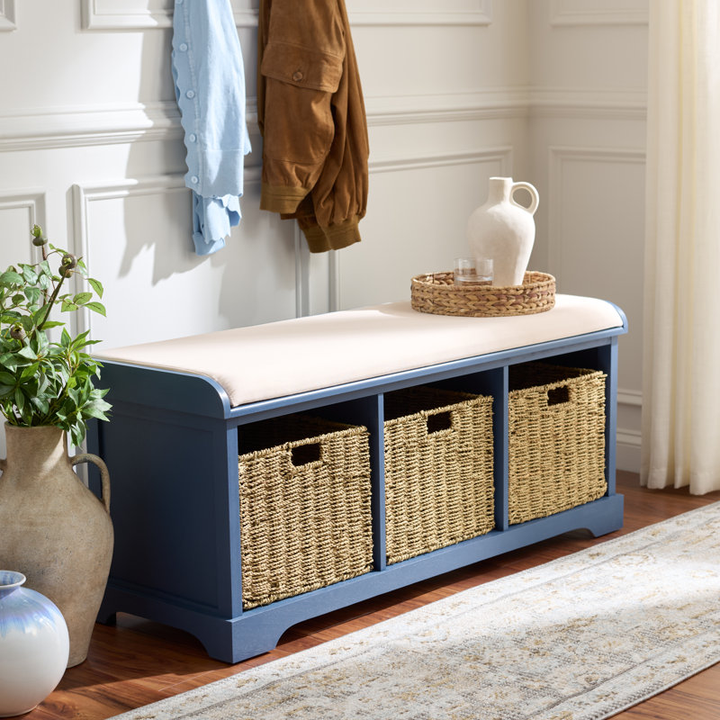 Banc de rangement Painswick, Bleu
