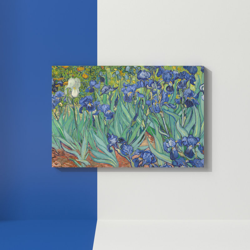 Irises, 1889 by Vincent Van Gogh - Painting on Canvas, 101.6 cm H x 66.04 cm W x 3.175 cm D, Wrapped Canvas