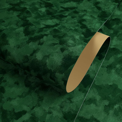 Dark Green Velvet Wallpaper Self Adhesive Flocked Liner 44.5Cmx2m Green Flock Wallpaper Velvet Fabric Contact Paper For Furniture Walls Vintage Textured Wallpapers For Living Room