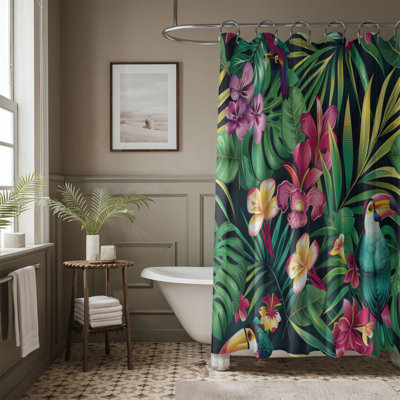 Pink Tropics - Premium Shower Curtain