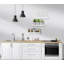 Tablette flottante en bois massif 3 pièces Makalani, blanc-757134637-757134634