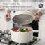 Casserole à pâtes polyvalente avec couvercle-113846680