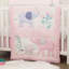 Ensemble de literie pour lit de bébé 3 pièces Sweet Floral Elephants