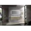 Meuble-lavabo mural avec lavabo, meuble de rangement pour salle de bain avec deux lavabos en résine