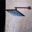 Douche à DEL BathSelect en bronze huilé à bain d'eau avec jets de corps réglables et mélangeur thermostatique à fixation murale BathSelect