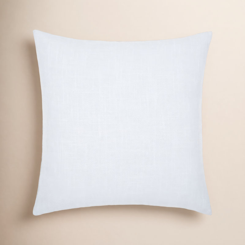 Decatur Embroidered Down Throw Pillow, 20" x 20", Pale Blue/Mustard/Dusty Pink, Down