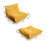Suede Armless Bean Bag Set-86416663